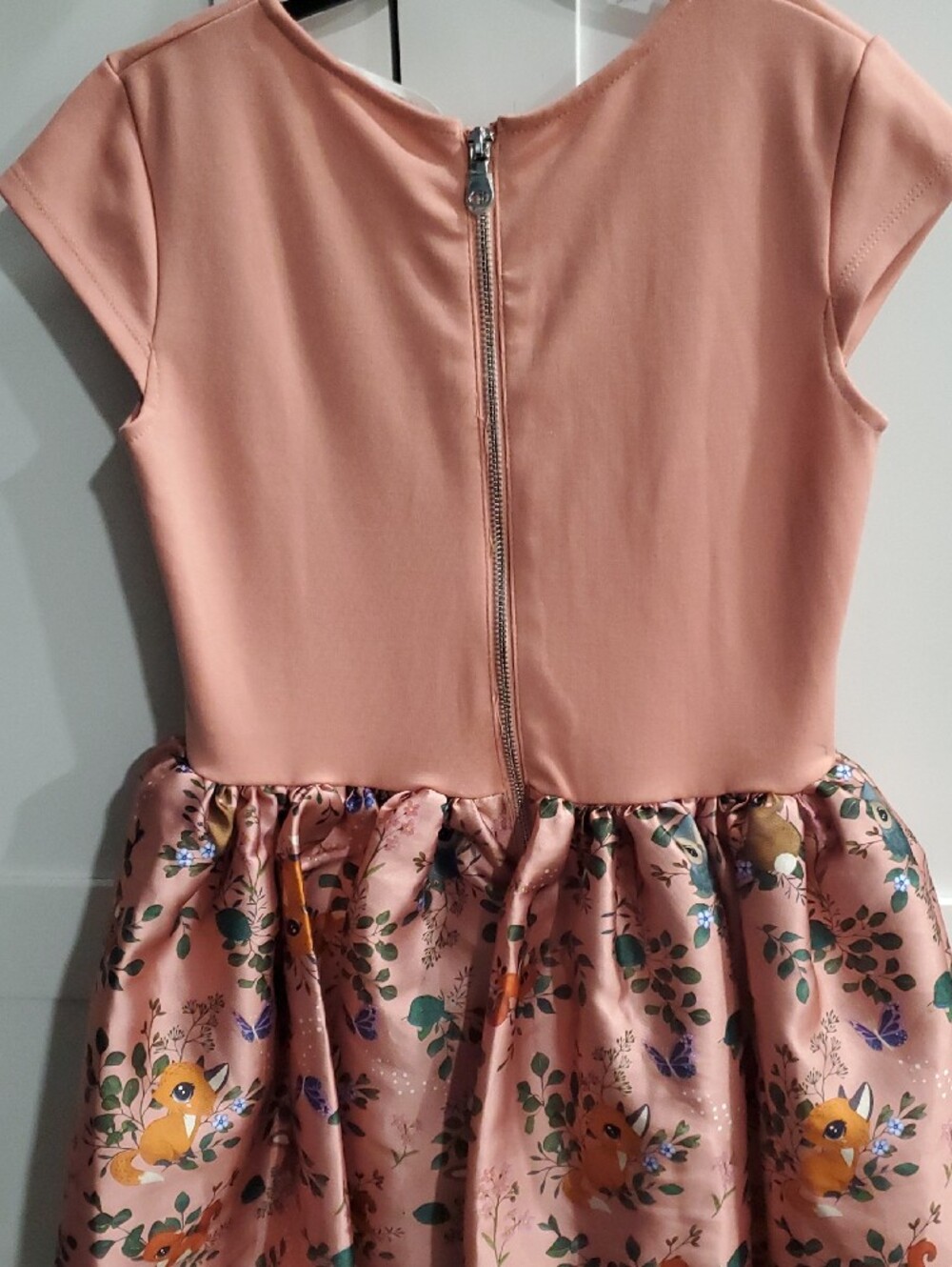 H&M Dusty Pink Floral Bow Party Dress - Picture 12 of 16